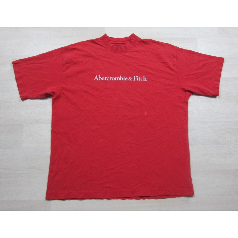 Vintage 90s Y2K Abercrombie & Fitch T Shirt Men's (L) Preppy Distressed